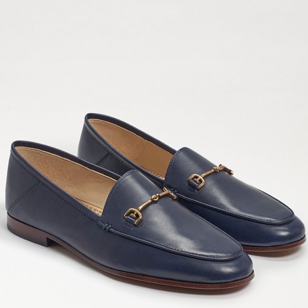 Sam Edelman Loraine Bit Loafer Navy Leather size 7.5 NWT